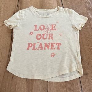 GAP "love our planet" shirt